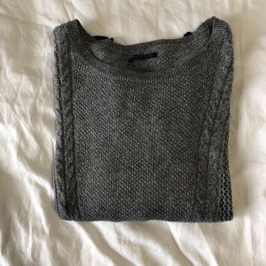 AmericanEagle Grey/Black Two Tone Sweater, Size XS